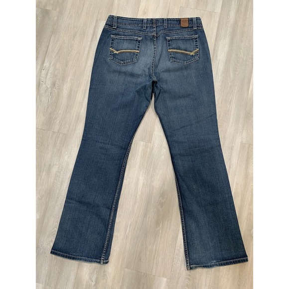 Buckle Women's Boot Cut Jeans - Dark Blue - Picture 3 of 9